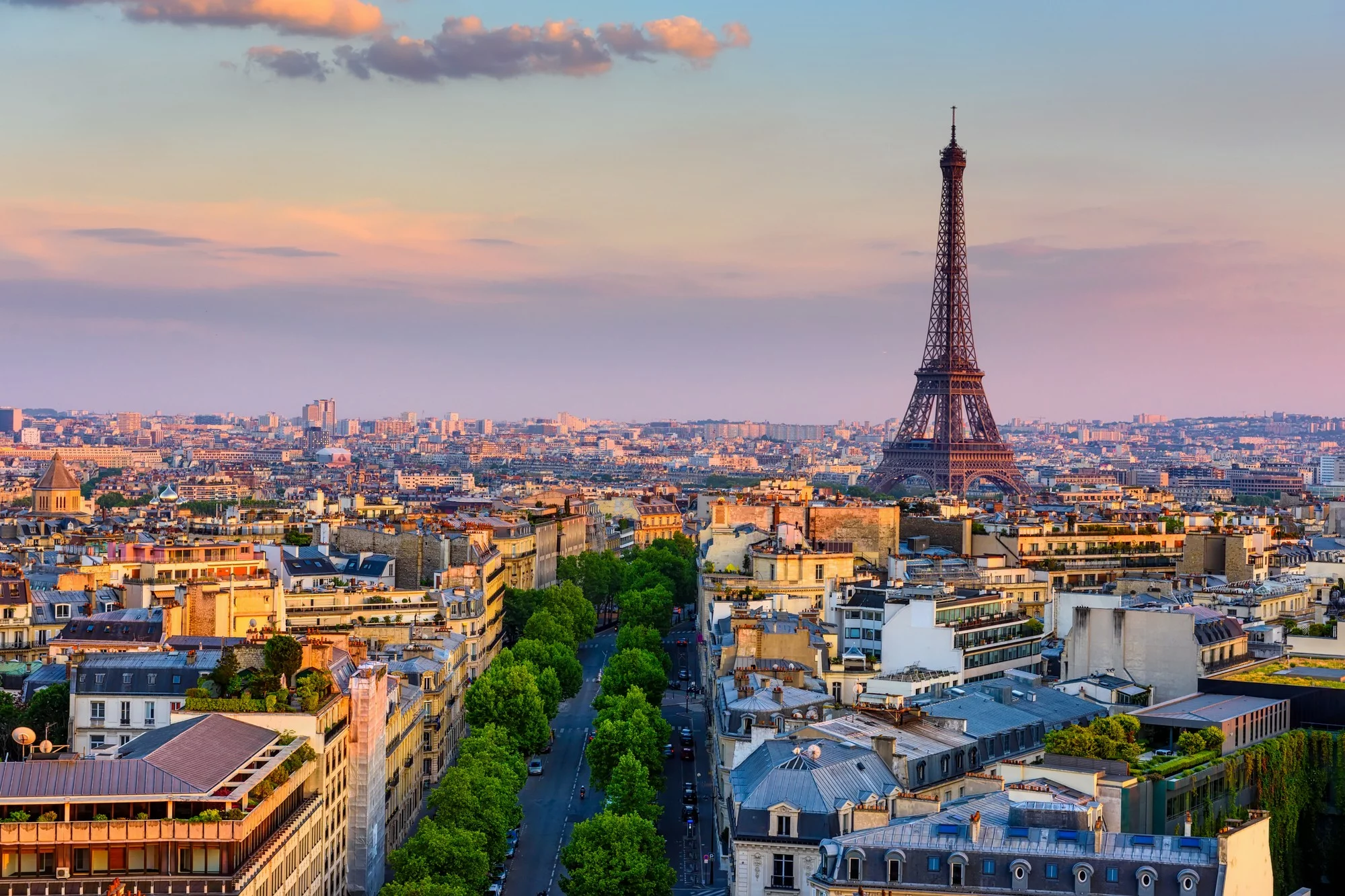 vue panoramique de la tour eiffel