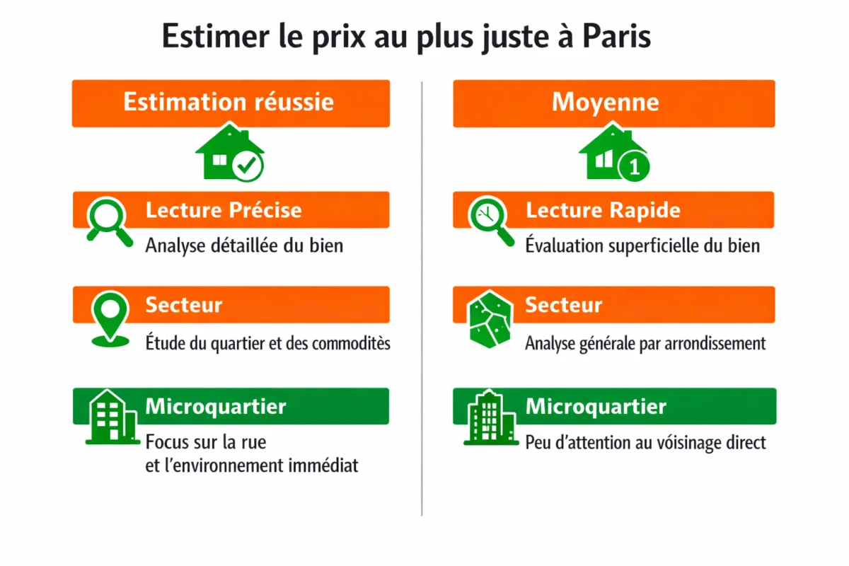 Estimer le prix au plus juste à Paris étapes vente immobilier — Estimer le prix au plus juste à Paris